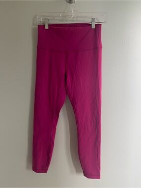 Lululemon High -Waist Fuchsia Active Leggings